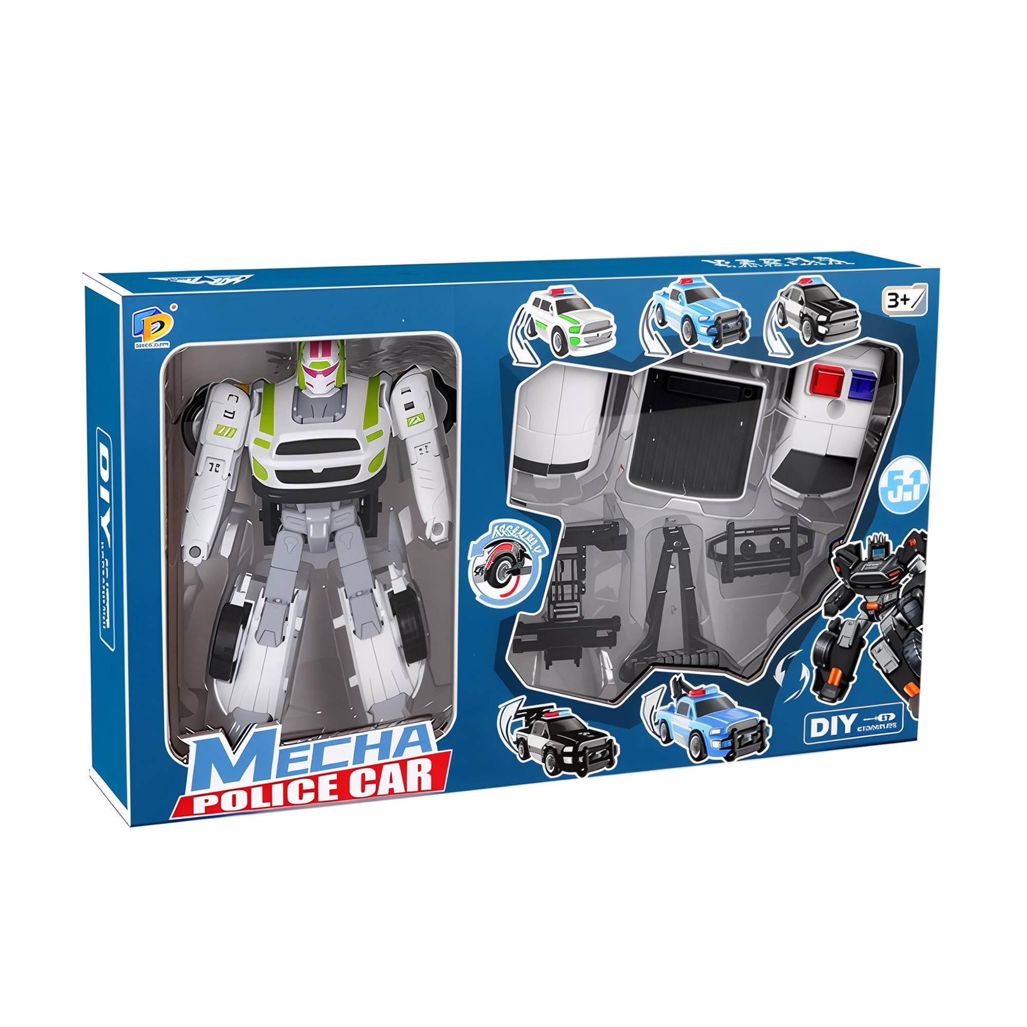 Машинка робот-трансформер DADE TOYS поліція (D622-H348B)
